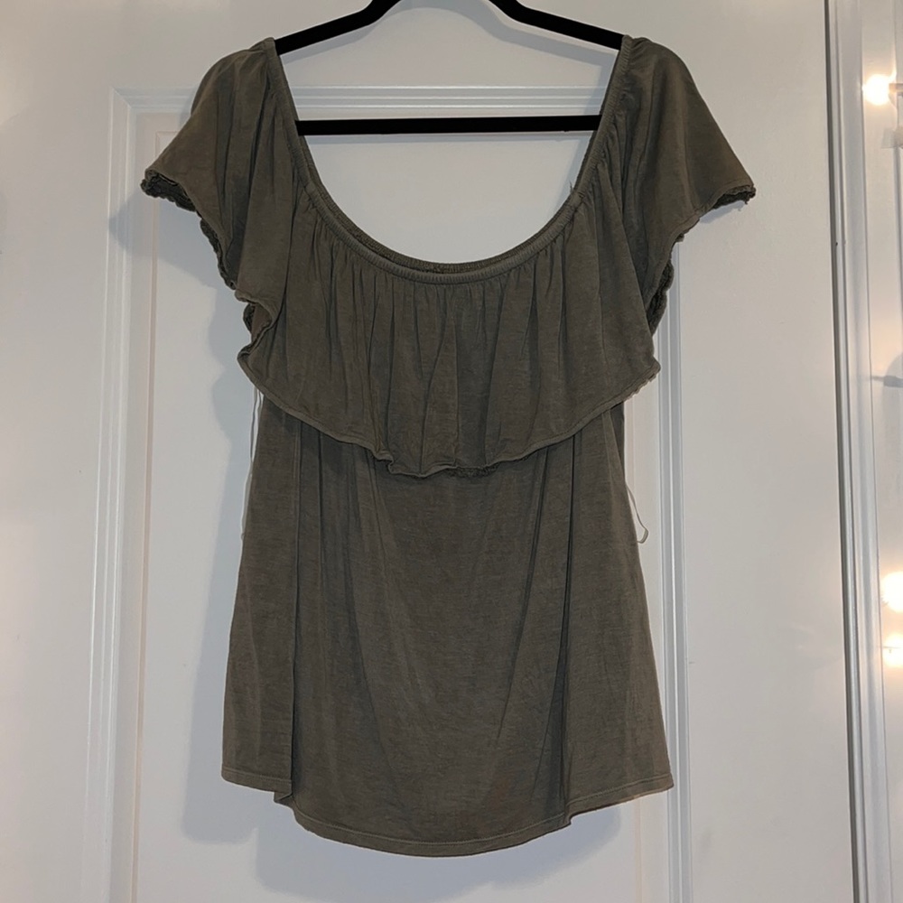 Soft and sexy off the shoulder shirt